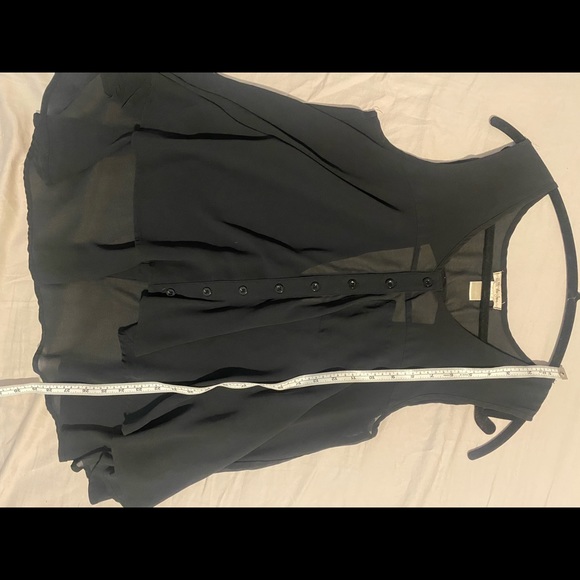 ⏰ Belle Du Jour - Sleeveless open back sheer top - M - Picture 3 of 7